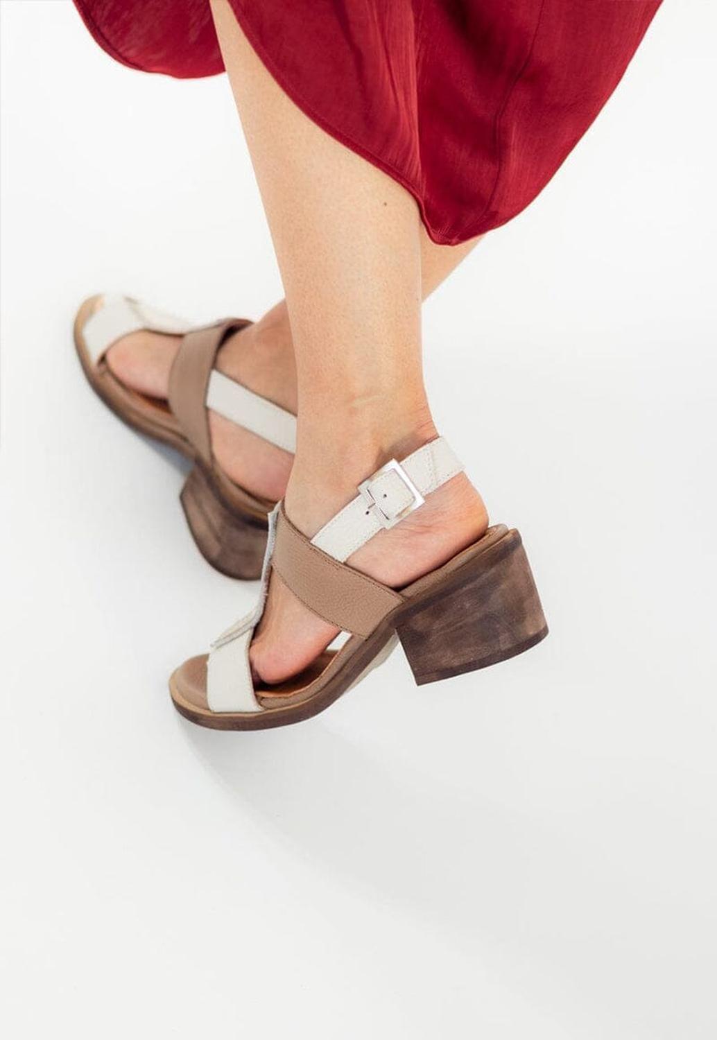 Sandalia Mujer / Esmeralda Beige Café-6