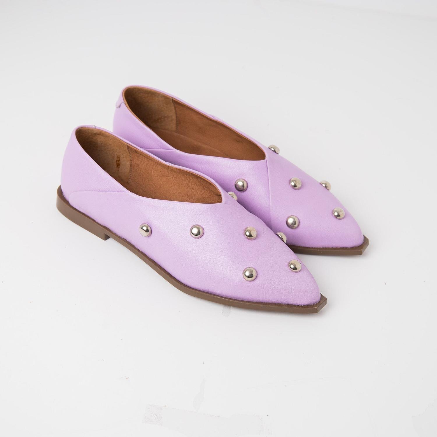 Zapato Cuero Mujer  Estela Lila-1