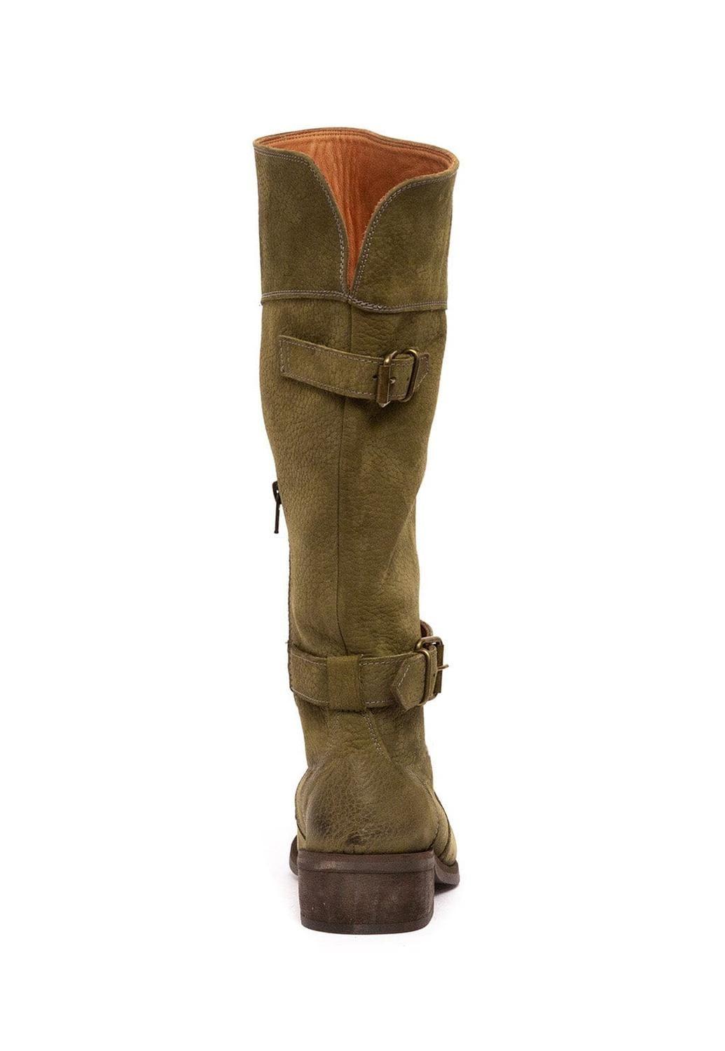 Bota Mujer De Cuero Harriet Verde C3-4