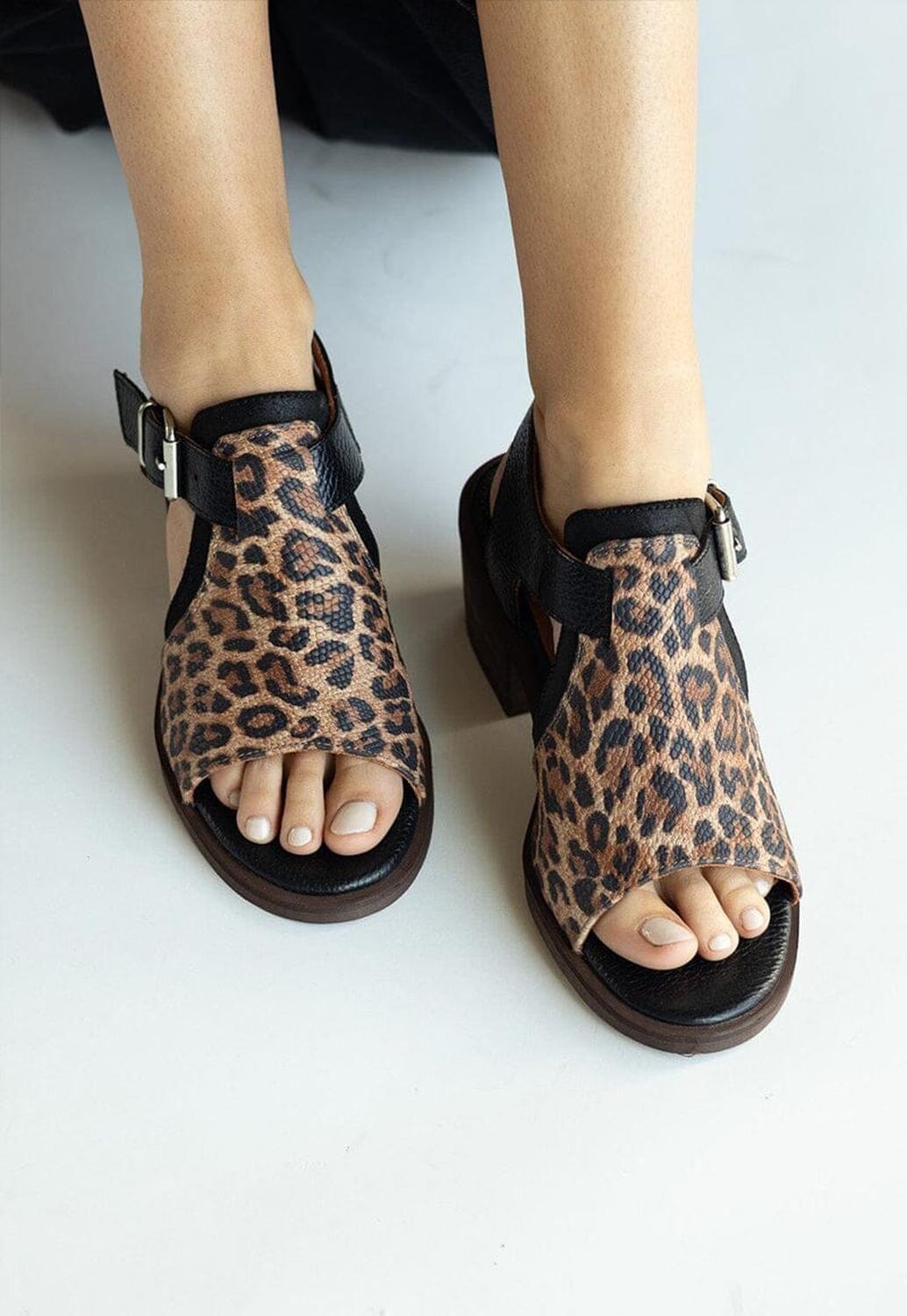 Sandalia Mujer / Guanay Negro Print-5