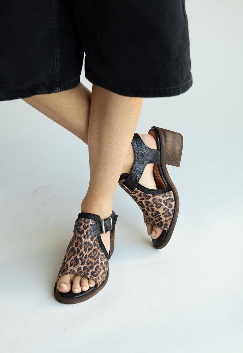 Sandalia Mujer / Guanay Negro Print-1