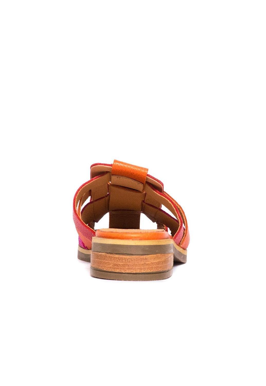 Babucha Mujer / Menfi Naranjo Rojo-4