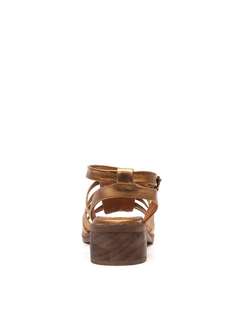 Sandalia De Cuero Catalpa C3 Bronce Giani Dafirenze-5