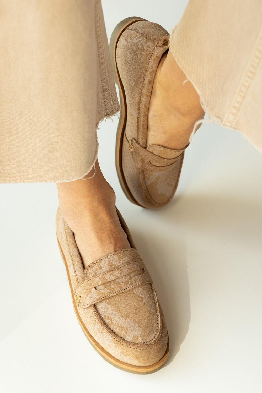 Mocasin Mujer / Coligue Camel-0