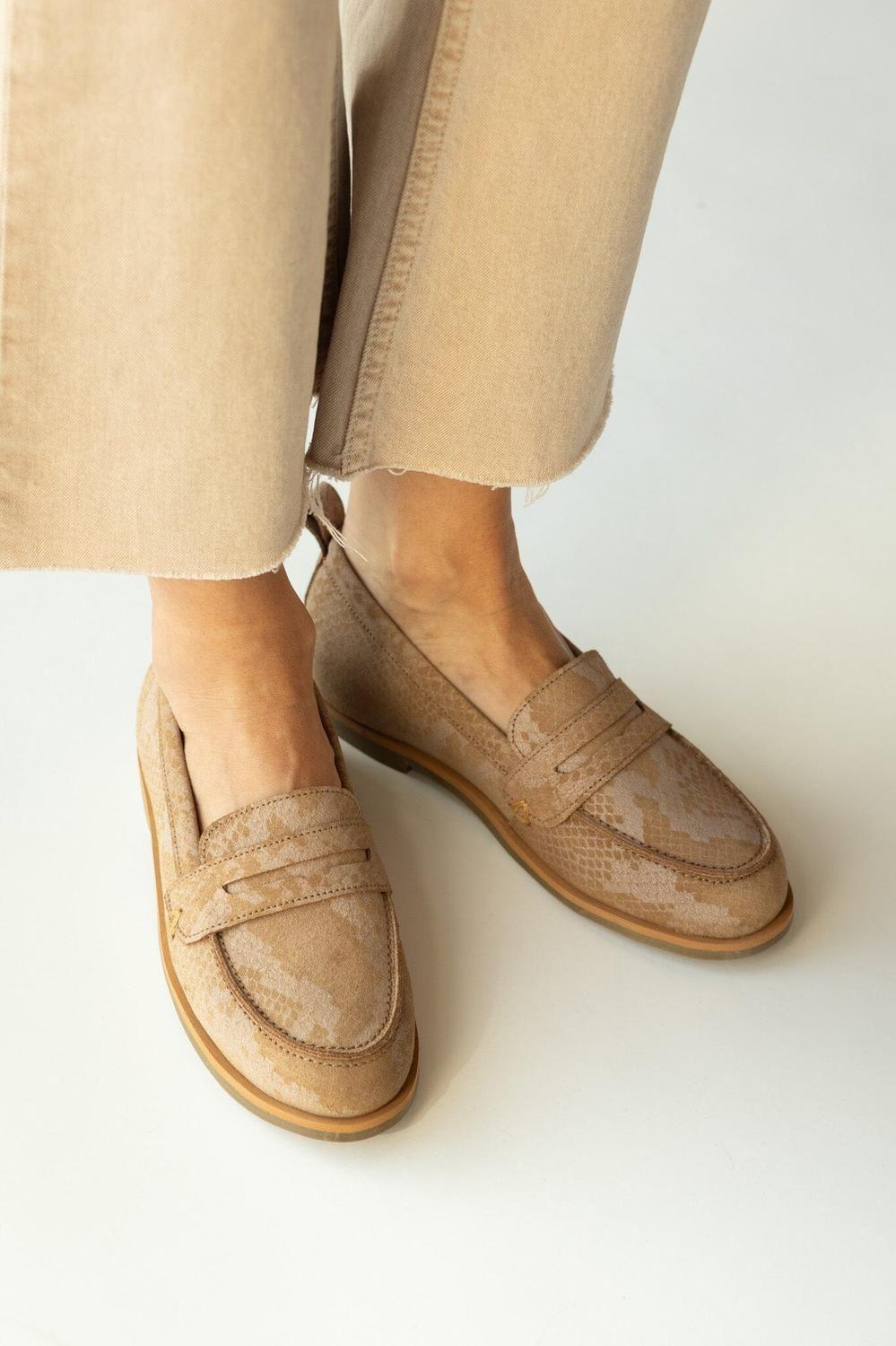 Mocasin Mujer / Coligue Camel-6