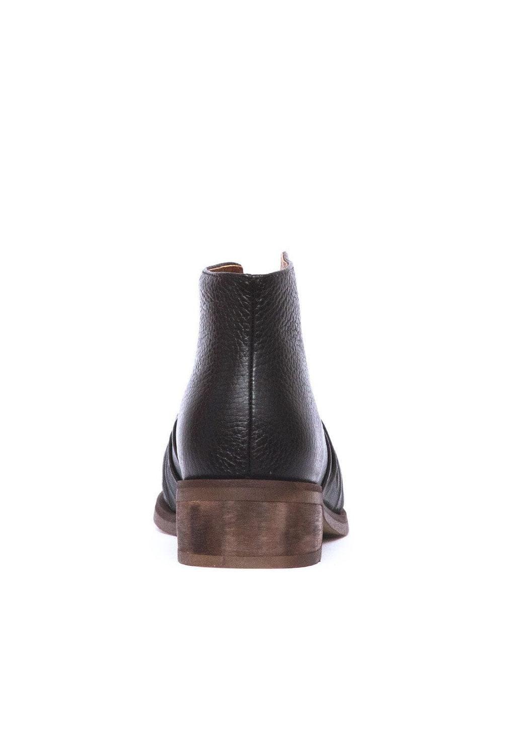 Botin Mujer De Cuero Florence Negro C1-4