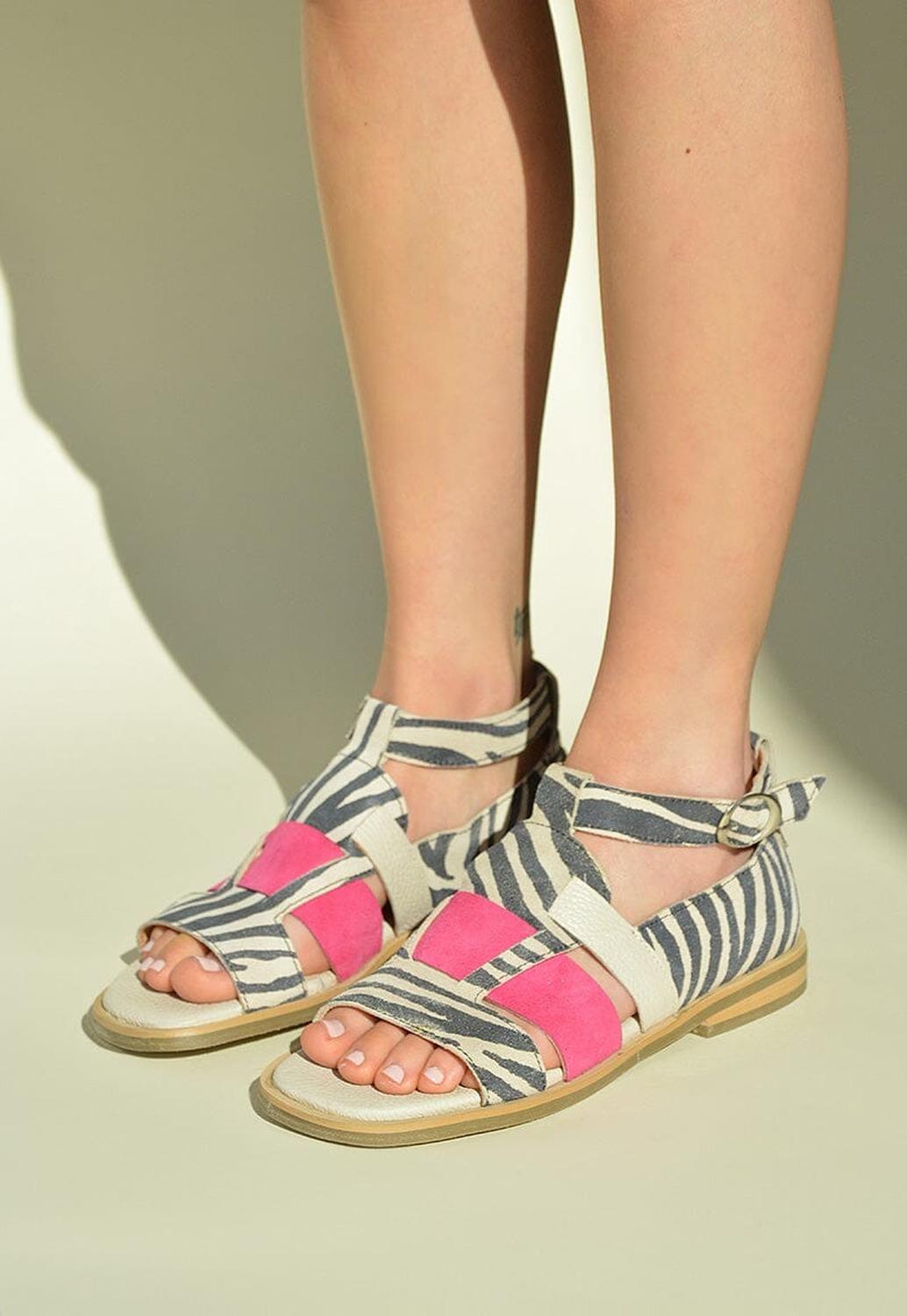 Sandalia Mujer / Simos Fucsia-6