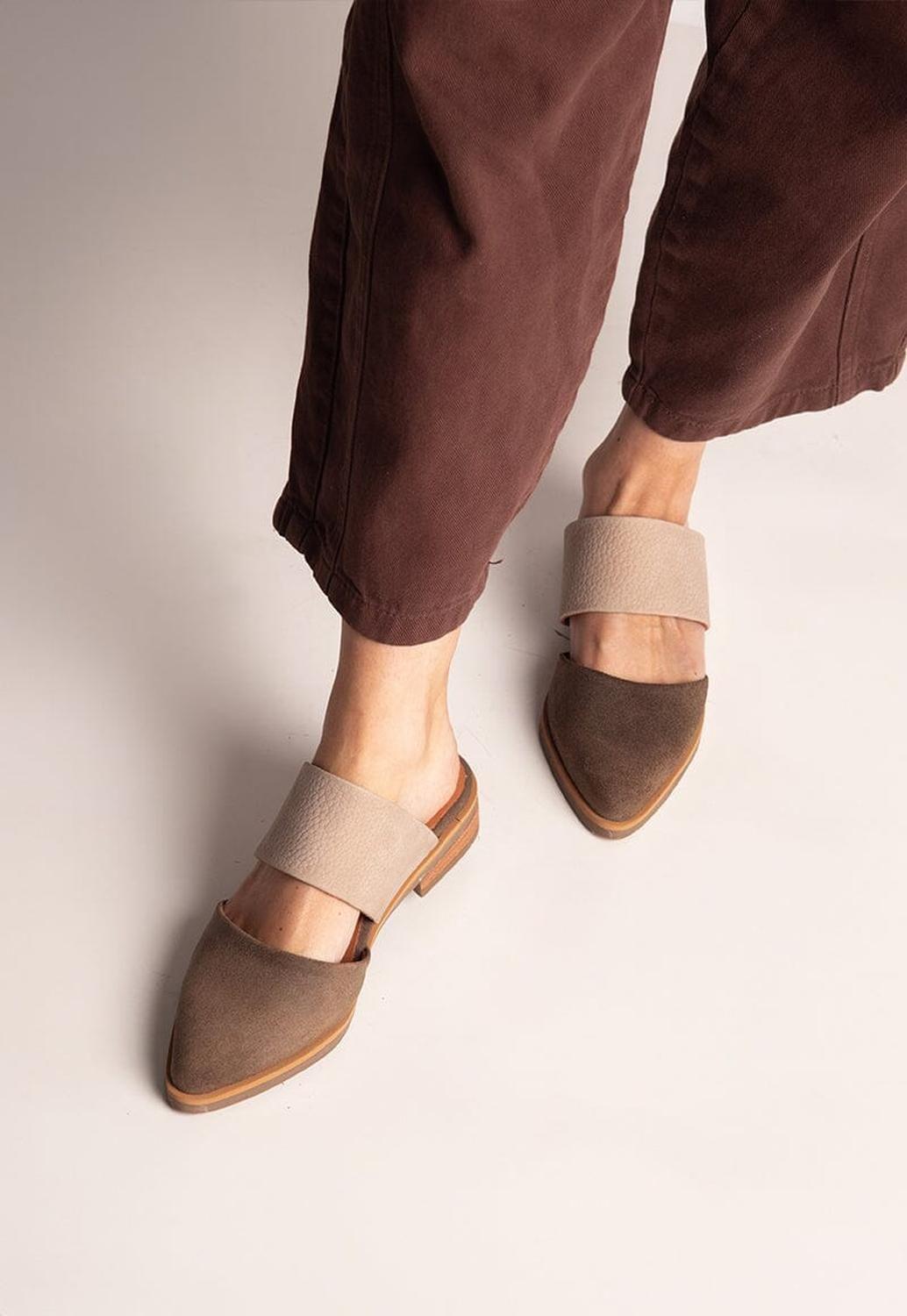 Babucha Mujer / Gaviota Beige Taupe-1