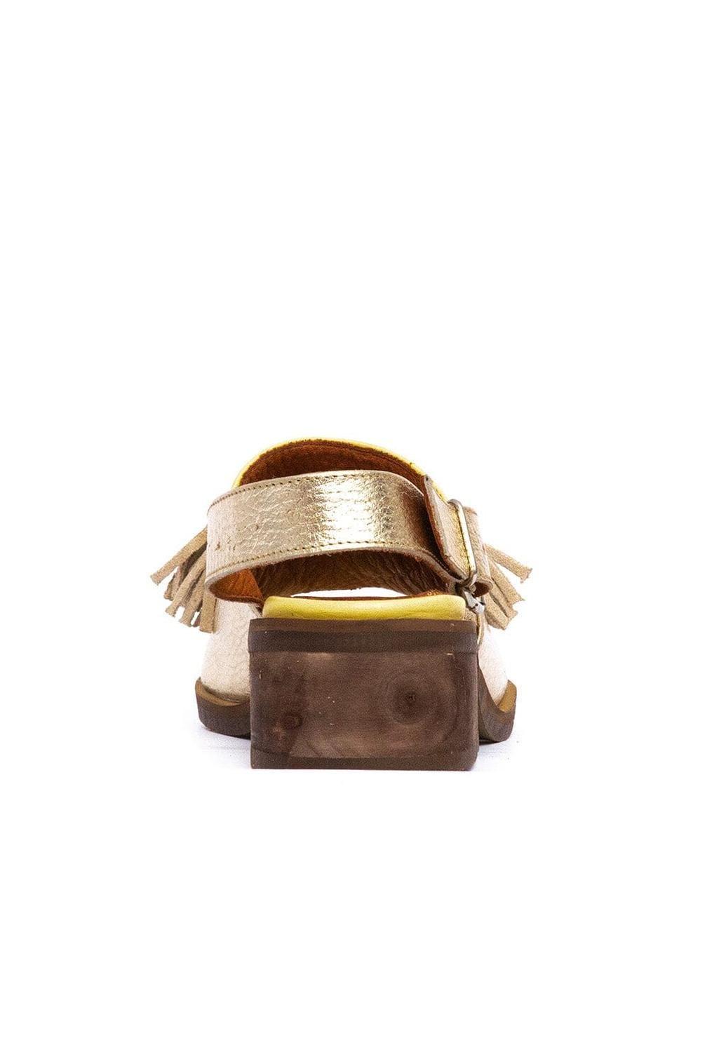 Sandalia Mujer / Sole Amarillo Niquel-5