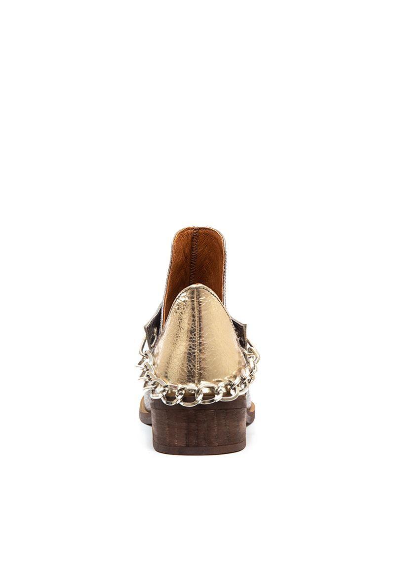 Botin De Cuero Pitao C3 Plateado Giani Dafirenze-5