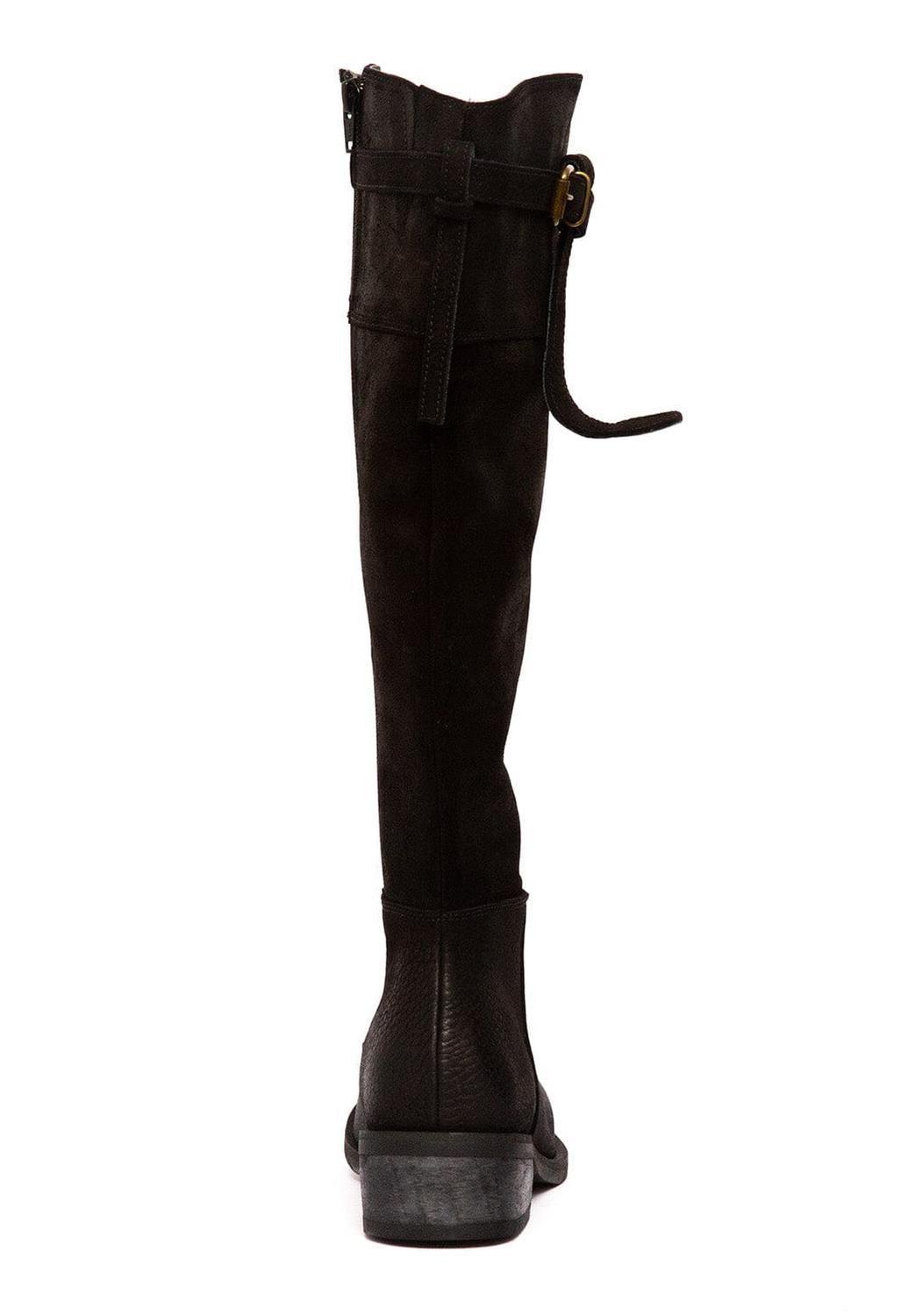 Bota Mujer De Cuero Sonia Negro C4-4