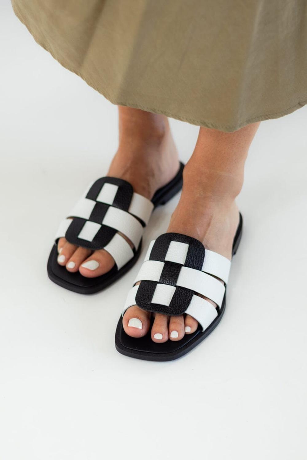 Sandalia Mujer / Zuma Negro Blanco-6