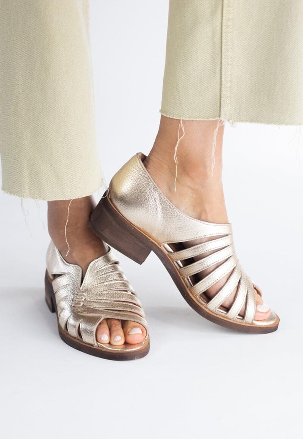 Sandalia Mujer / Mielero Niquel-6