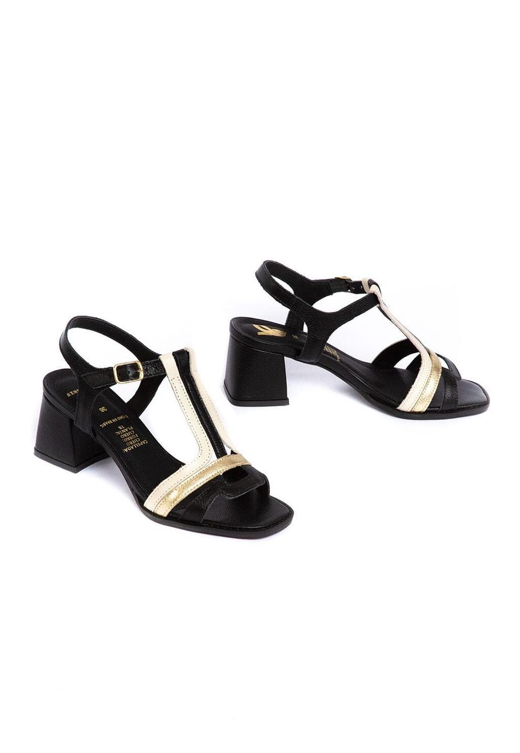 Sandalia Mujer / Candela Negro Niquel-5