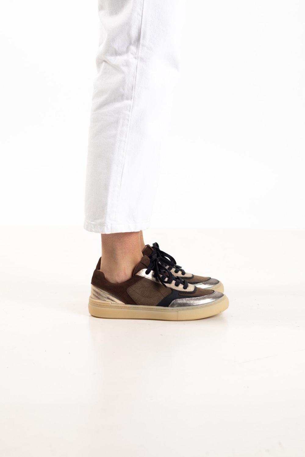 Zapatilla Mujer / Lavanda Café Metalico-3