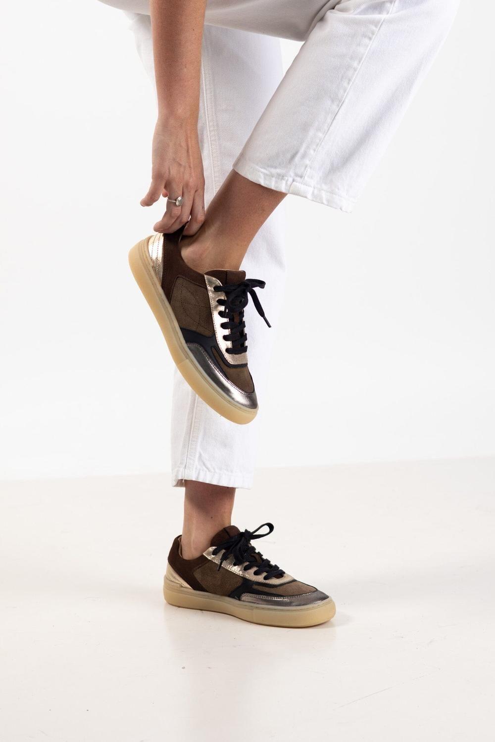 Zapatilla Mujer / Lavanda Café Metalico-4