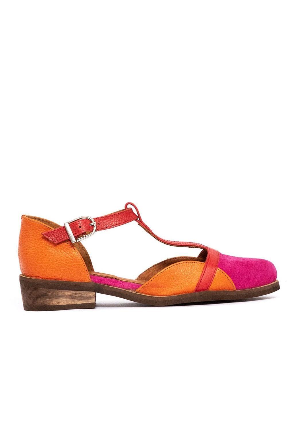 Zapato Mujer / Pomarino Fucsia Naranjo-0