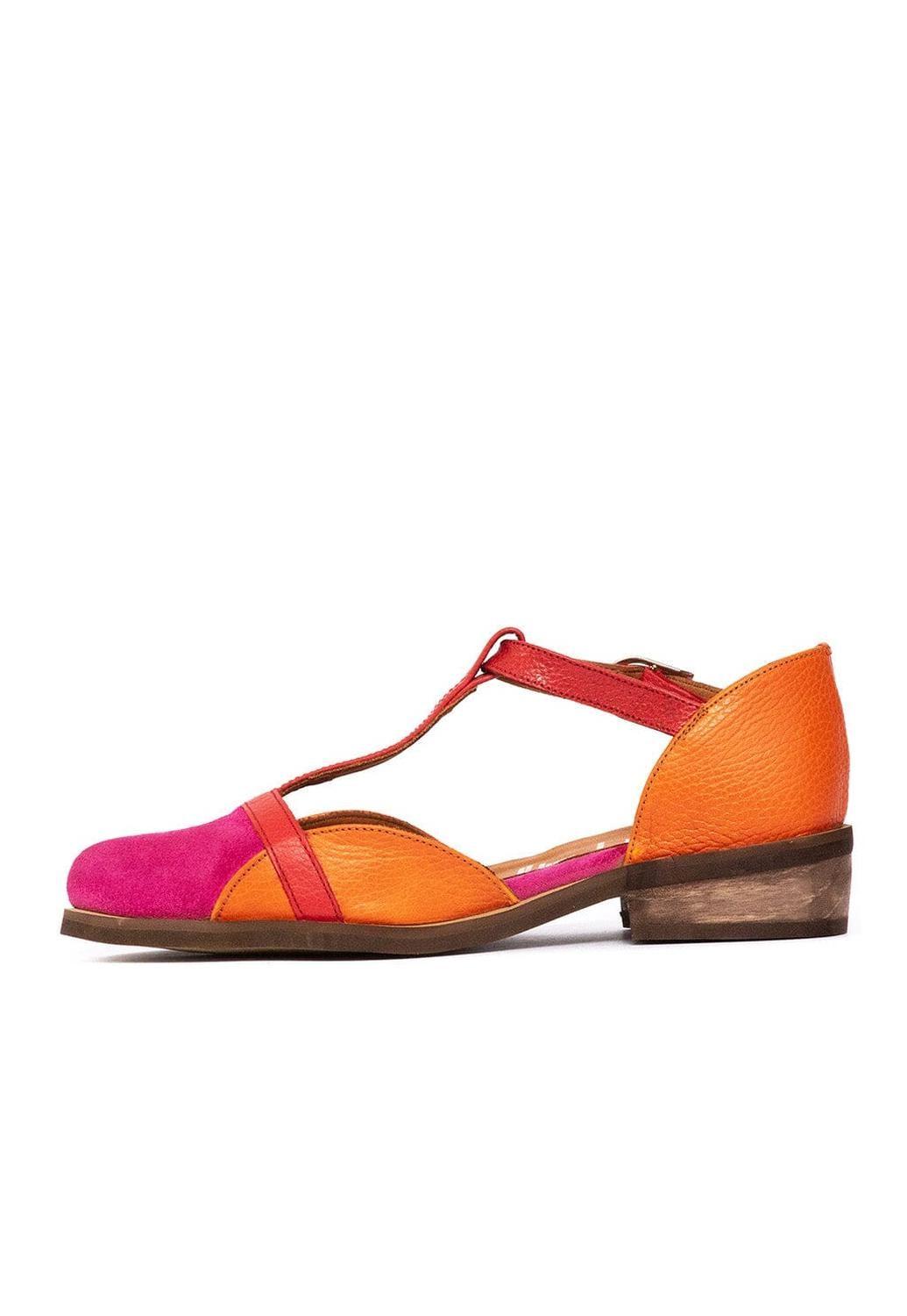 Zapato Mujer / Pomarino Fucsia Naranjo-2