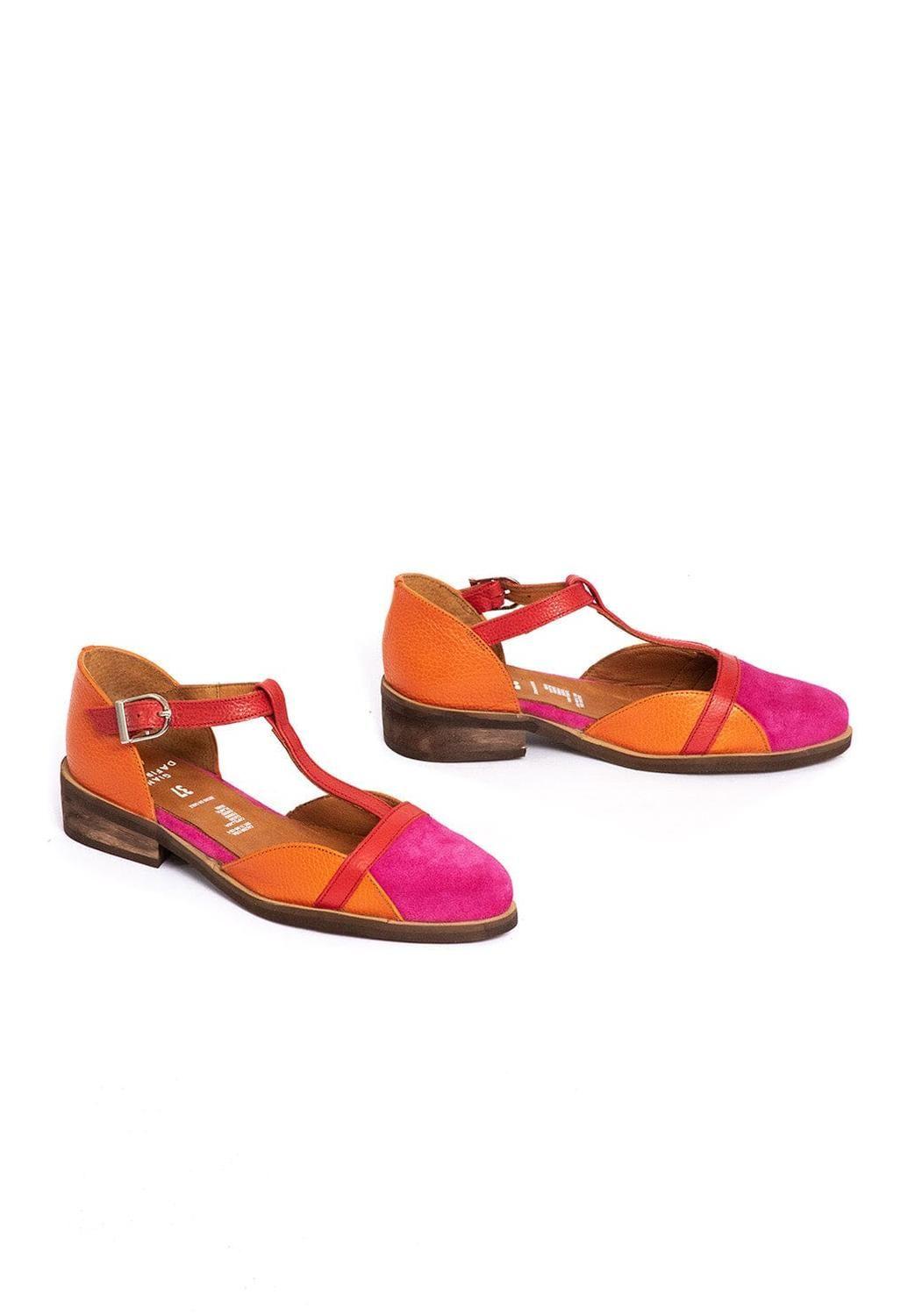 Zapato Mujer / Pomarino Fucsia Naranjo-4