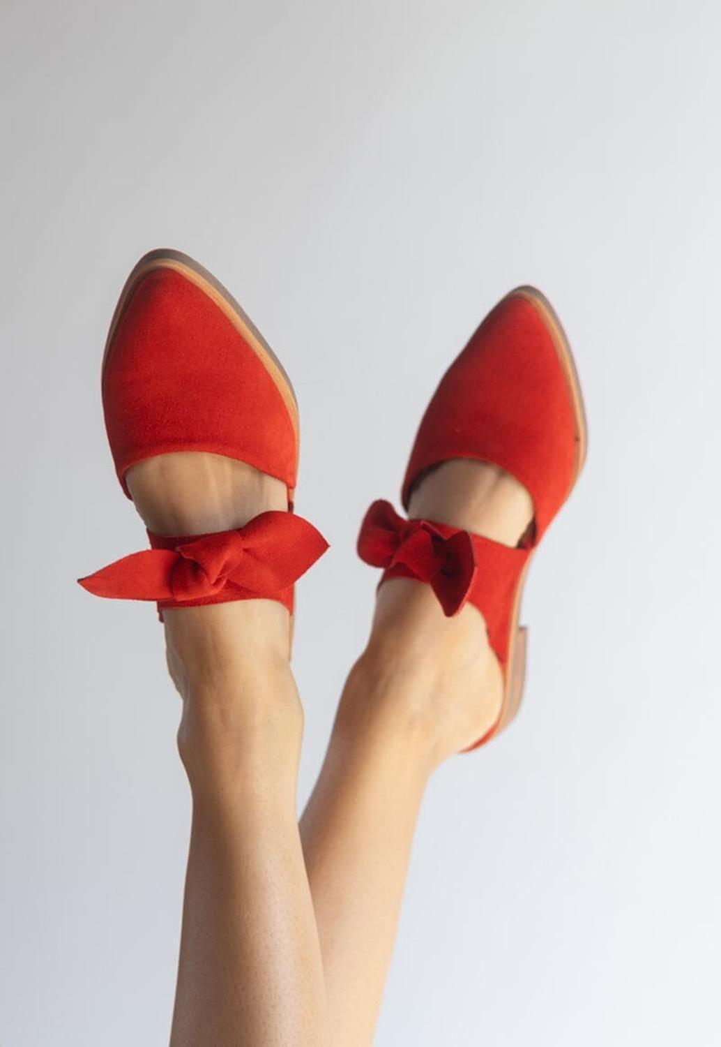 Babucha Mujer / Marsala Rojo-0