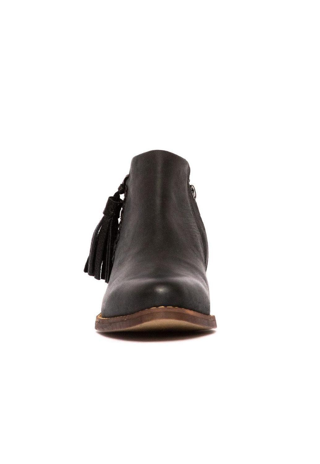 Botin Mujer De Cuero Virginia Negro C1-2