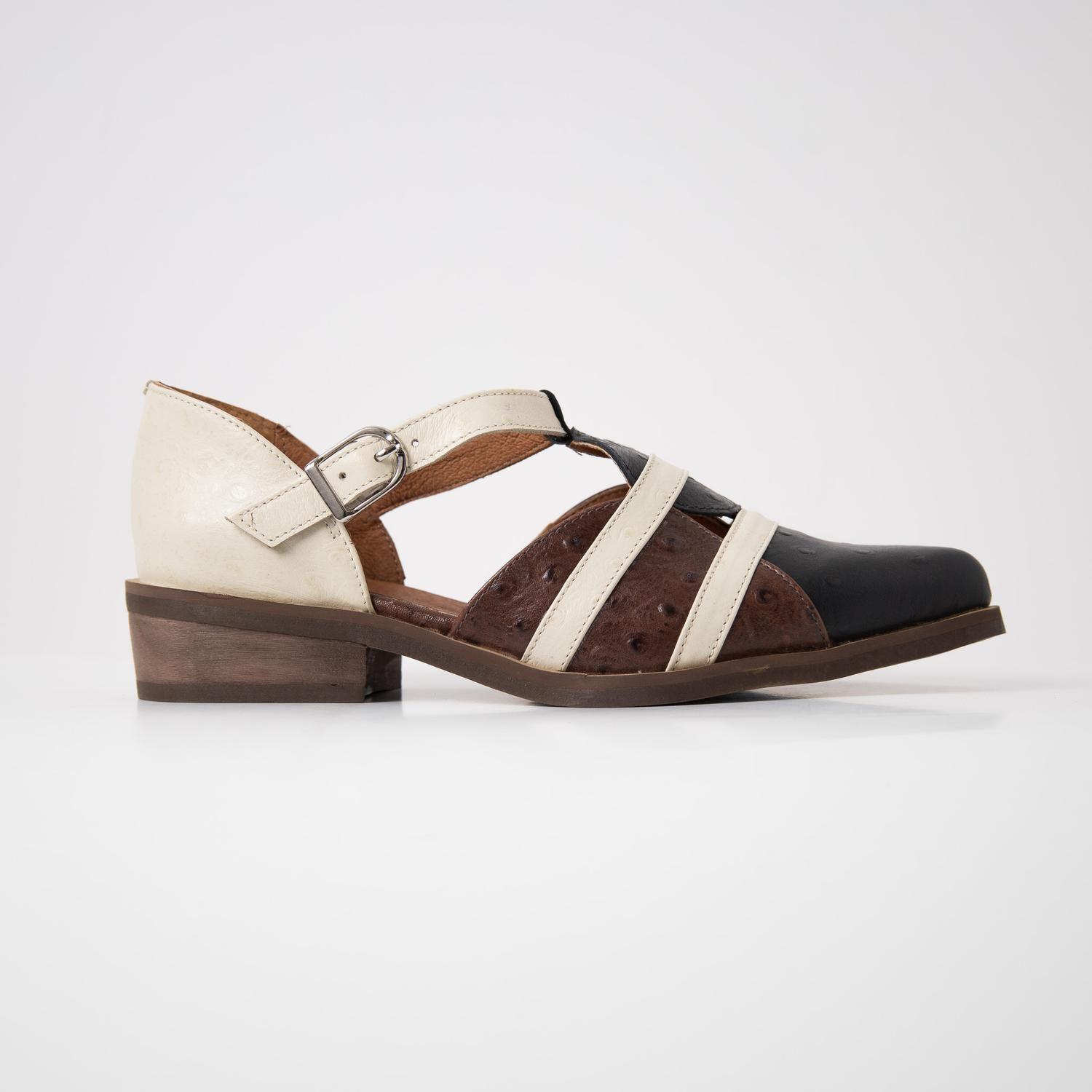 Zapato Mujer / Radal Negro Beige-0