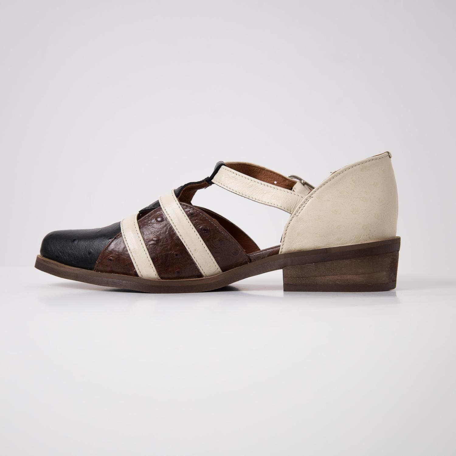 Zapato Mujer / Radal Negro Beige-2
