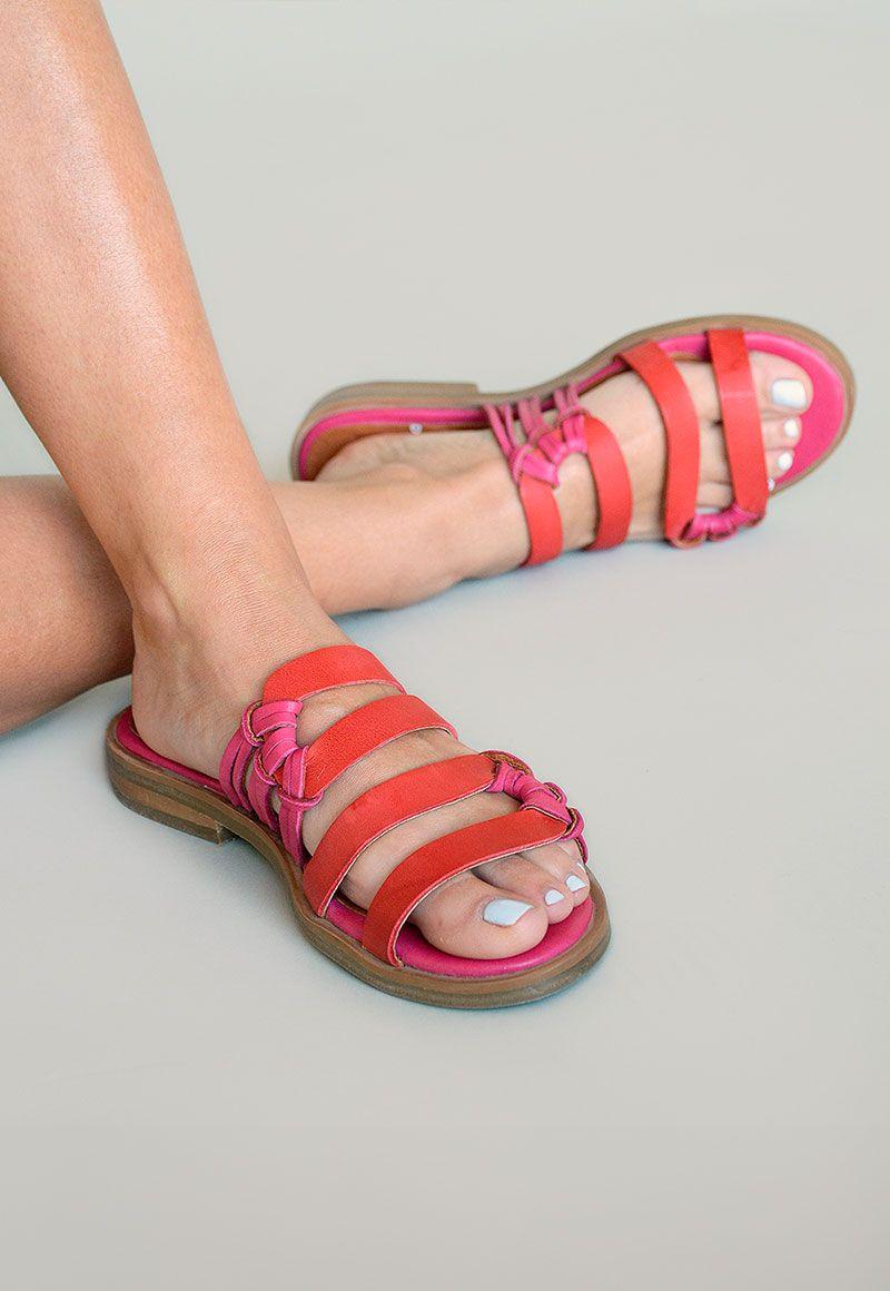 Sandalia De Cuero Fresno C2 Fucsia Giani Dafirenze-1