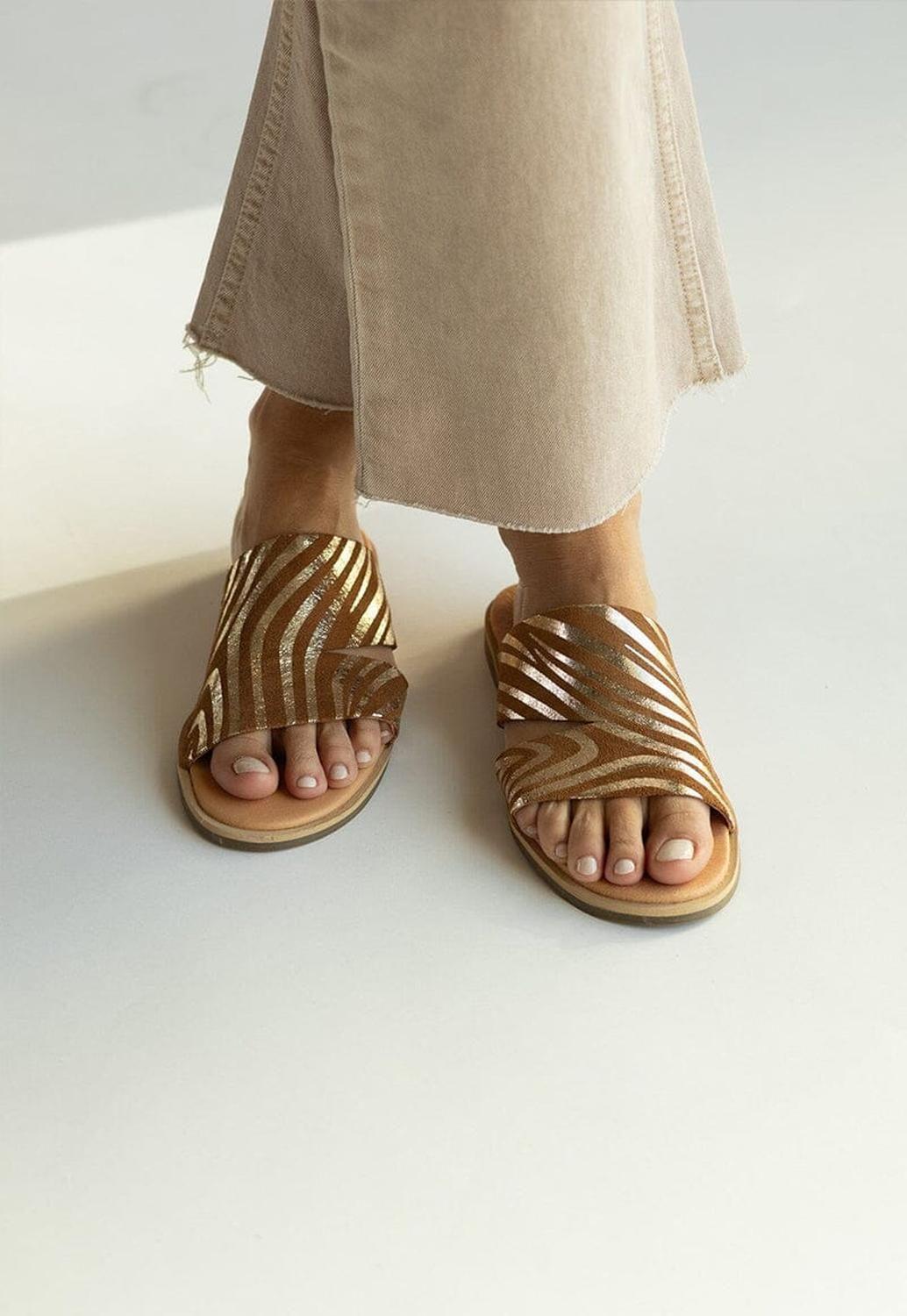 Sandalia Mujer / Lile Camel-5