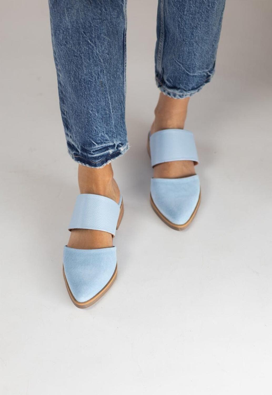 Babucha Mujer / Gaviota Celeste-6