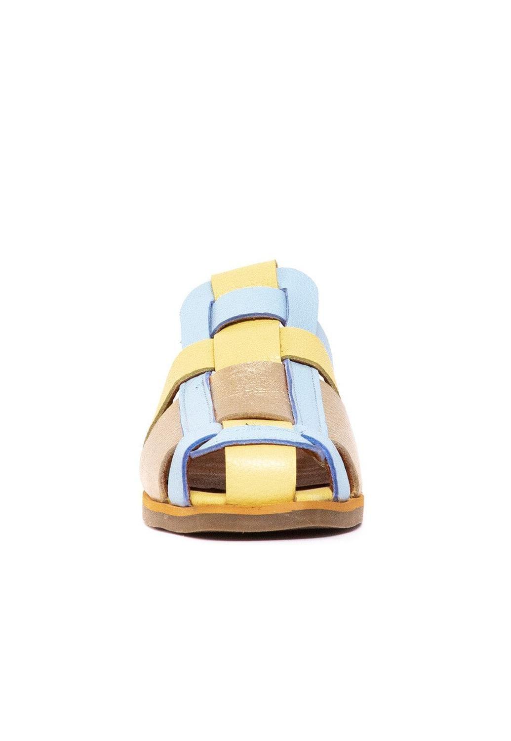 Babucha Mujer / Menfi Amarillo Celeste-1