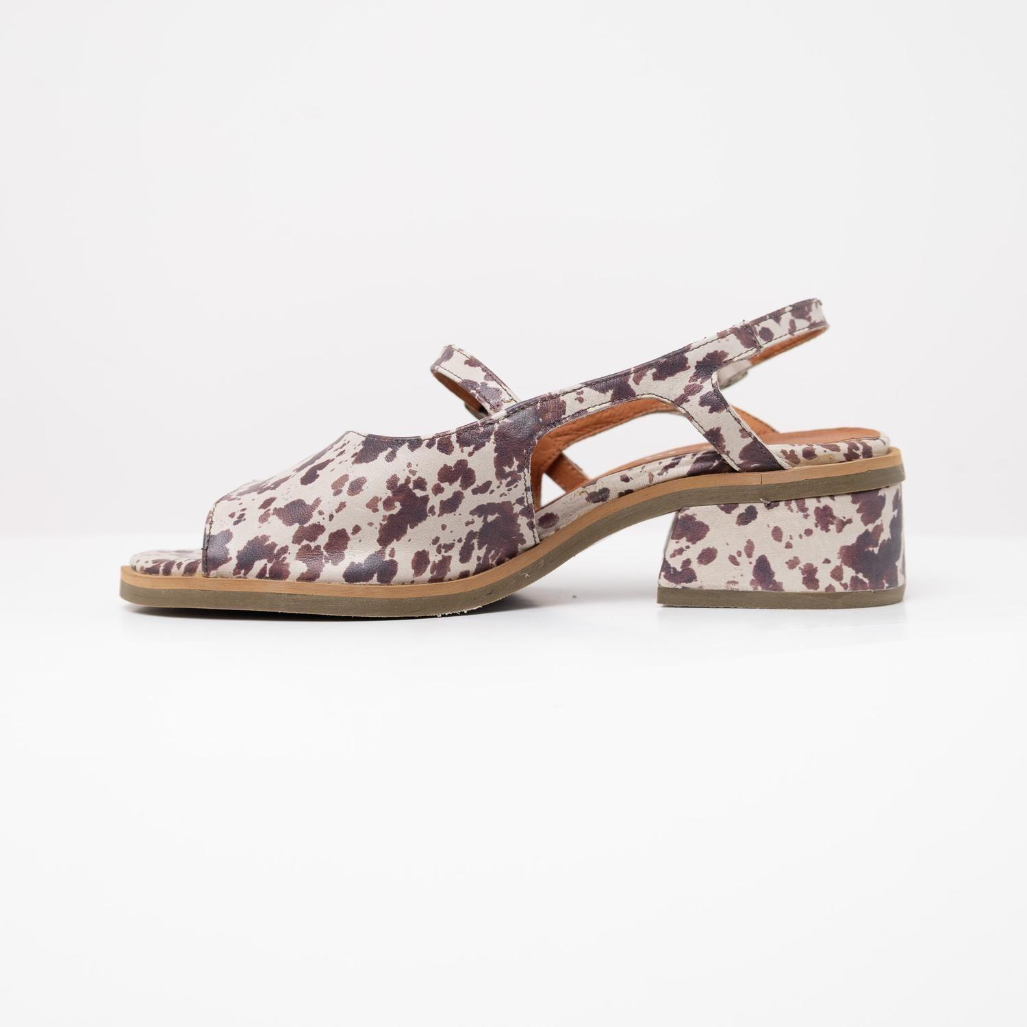 Sandalia Mujer Cuero  Solar Print-2