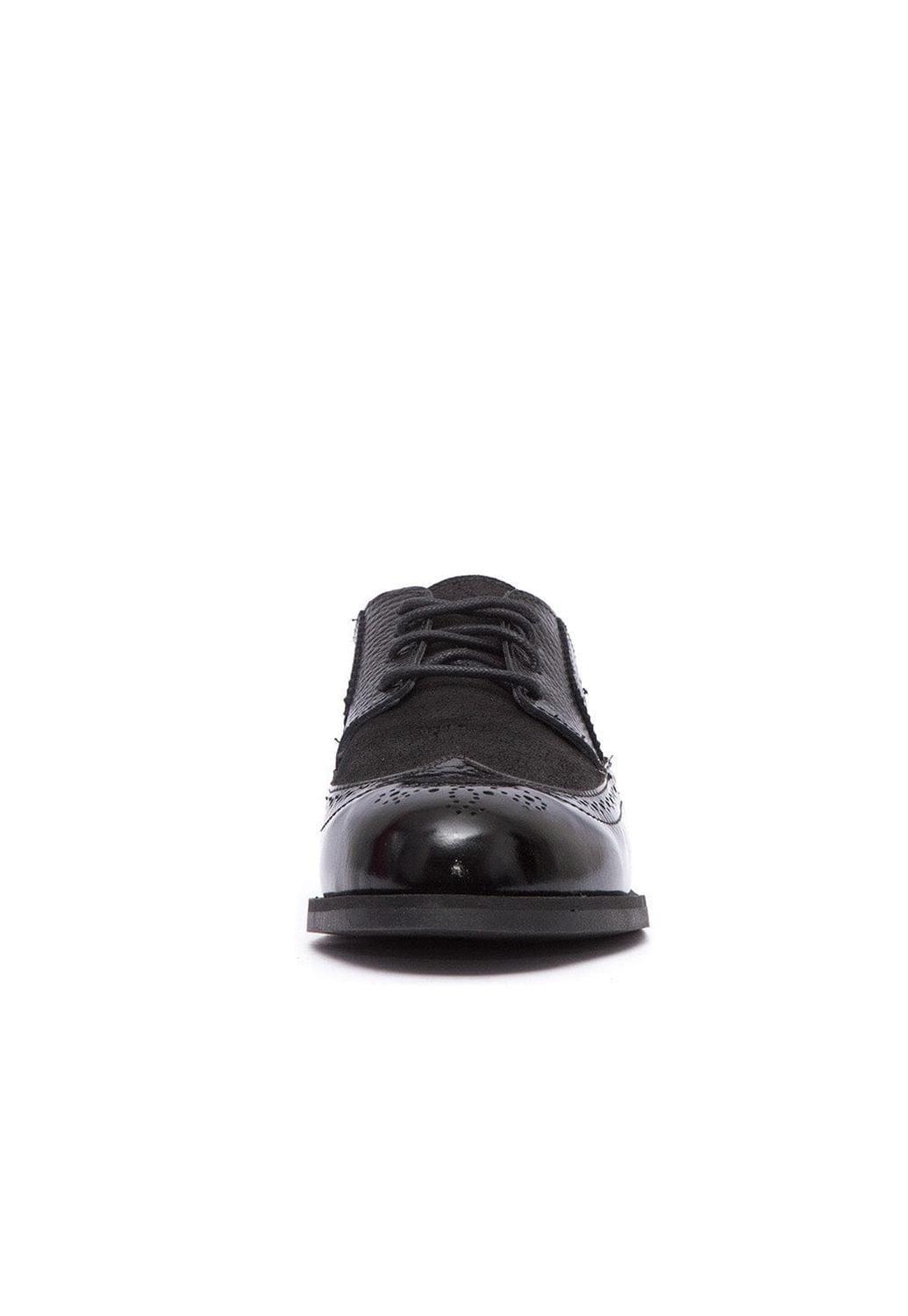 Mocasin Mujer De Cuero Simone Negro C1-2