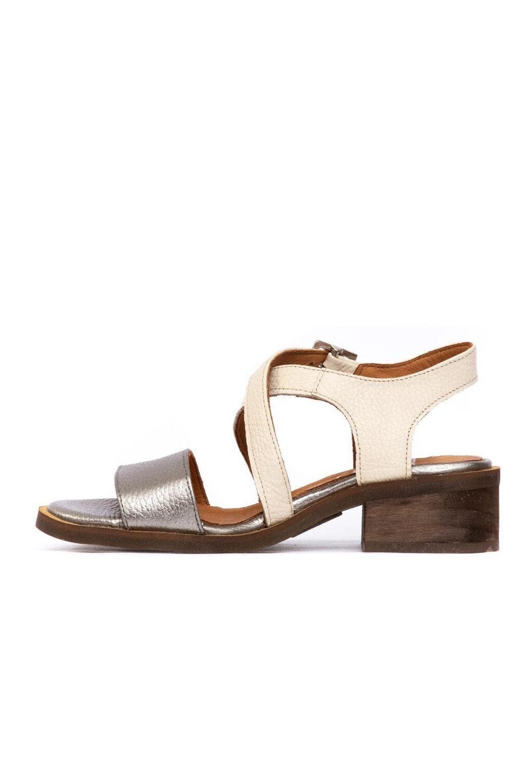 Sandalia Mujer / Salteador Metálico Beige-3