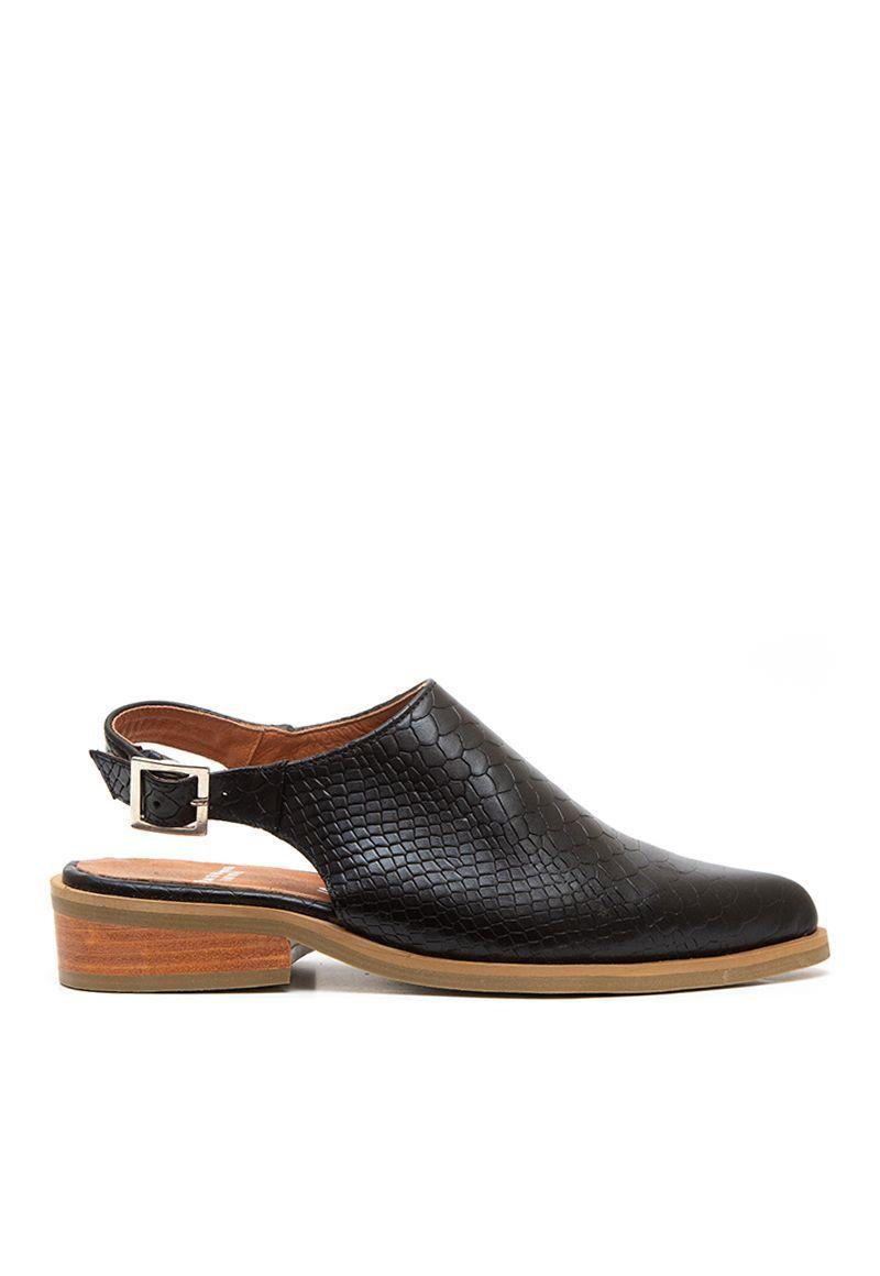 Babucha De Cuero Cardelina C22 Negro Giani Dafirenze-0