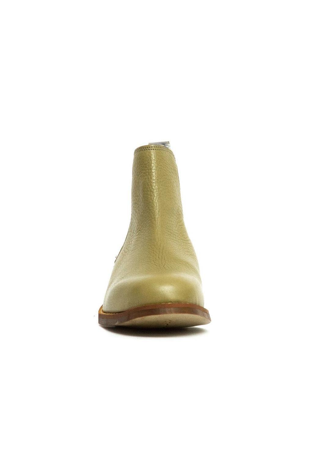 Botin Mujer De Cuero Tina Verde C3-2