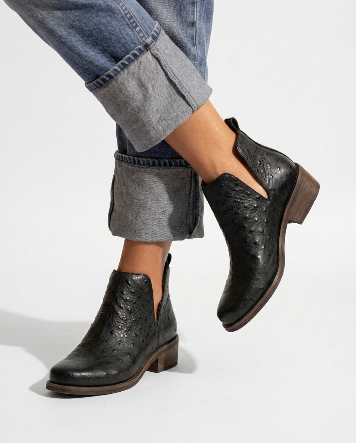 Botin Mujer  Cuero Mujer  Chirigue Negro-4