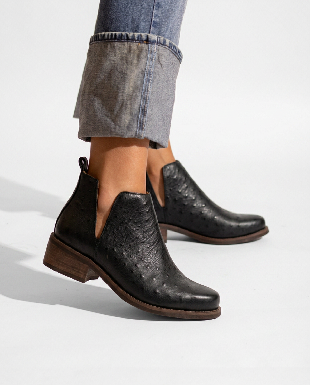 Botin Mujer  Cuero Mujer  Chirigue Negro-5