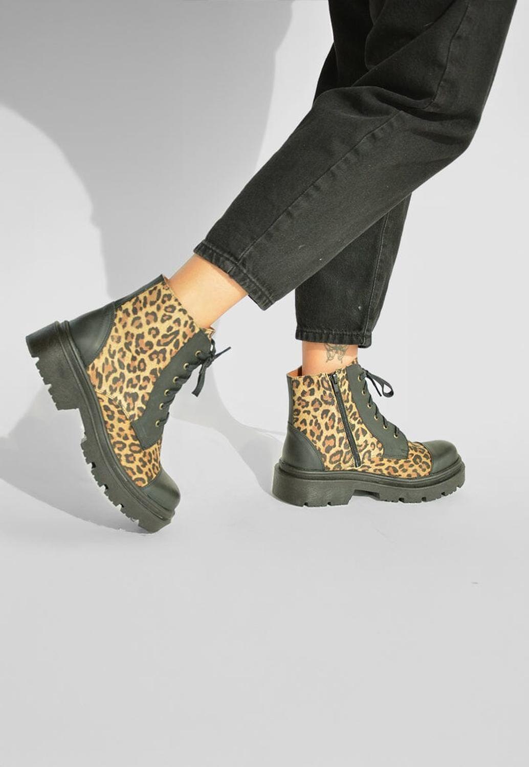 Botines Mujer / Tiuque Negro Print-6