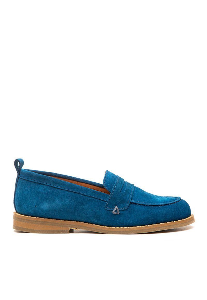 Mocasin De Cuero Coligue C5 Azul Giani Dafirenze-3
