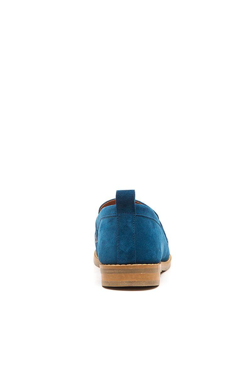Mocasin De Cuero Coligue C5 Azul Giani Dafirenze-4