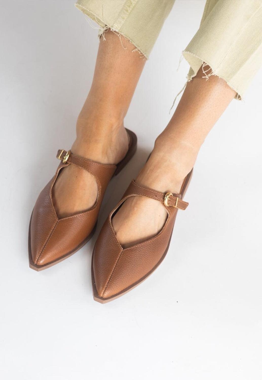 Babucha Mujer / Positano Camel-2