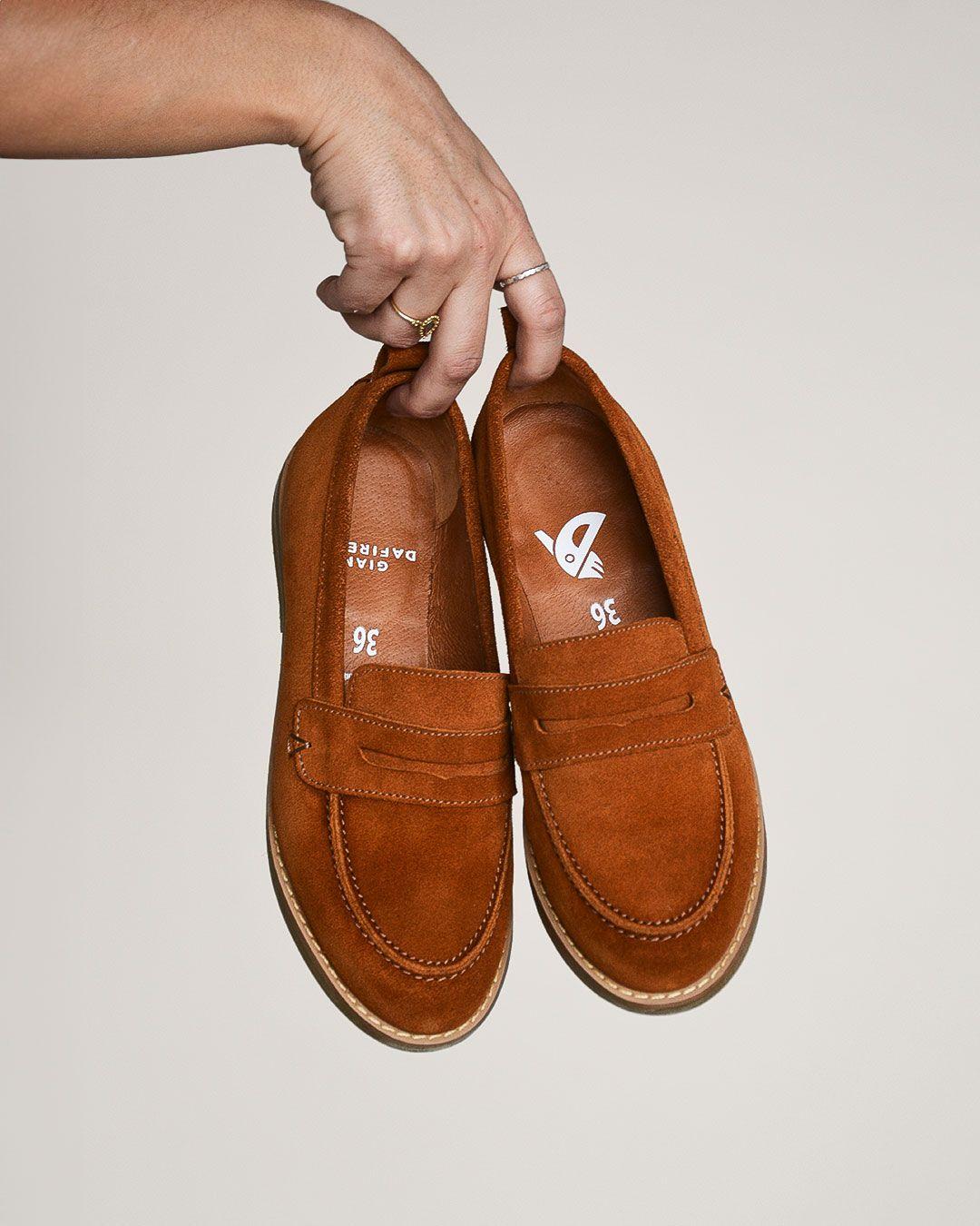 Mocasin De Cuero Coligue C1 Camel Giani Dafirenze-1