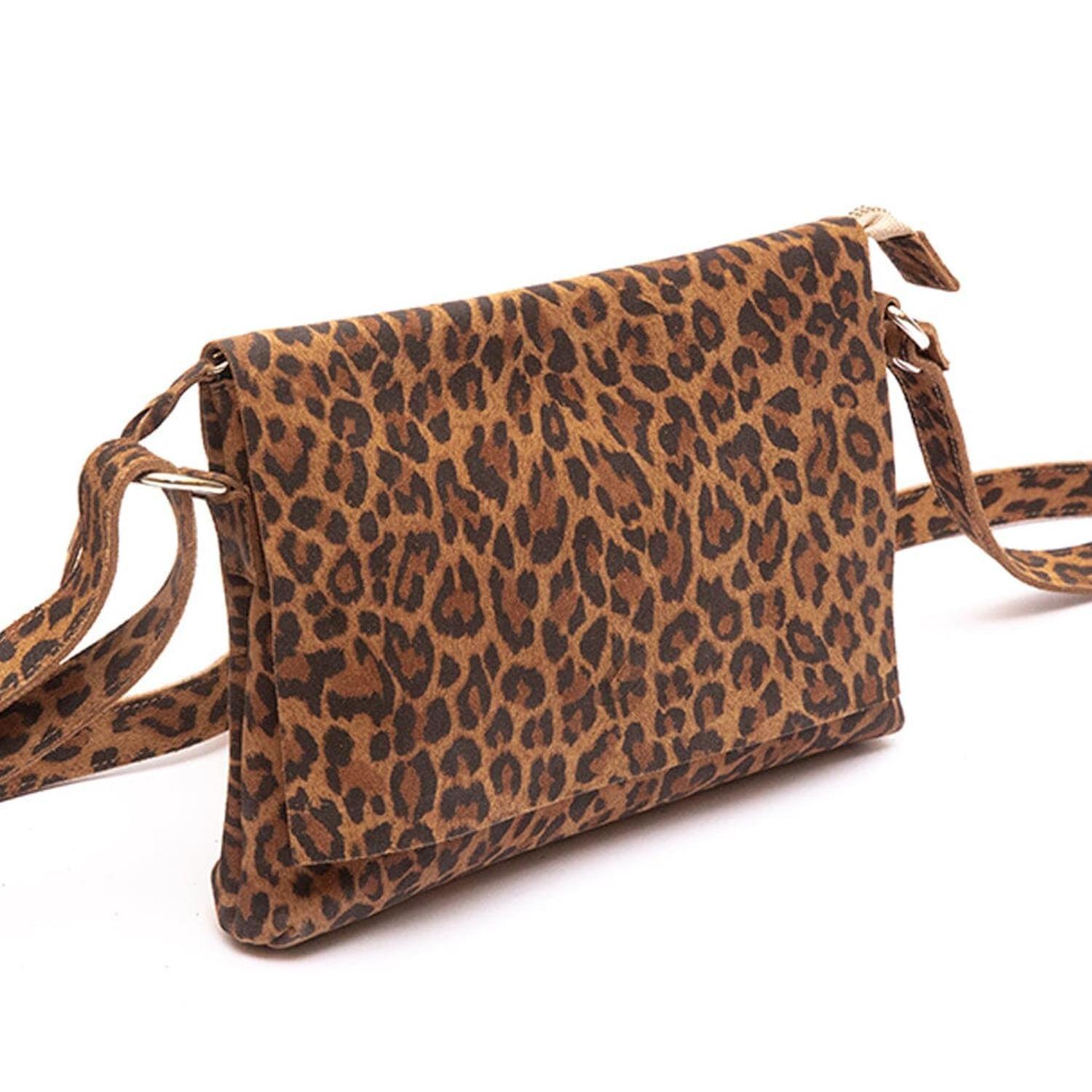 Bandolera Mujer De Cuero Thea Print C3-3