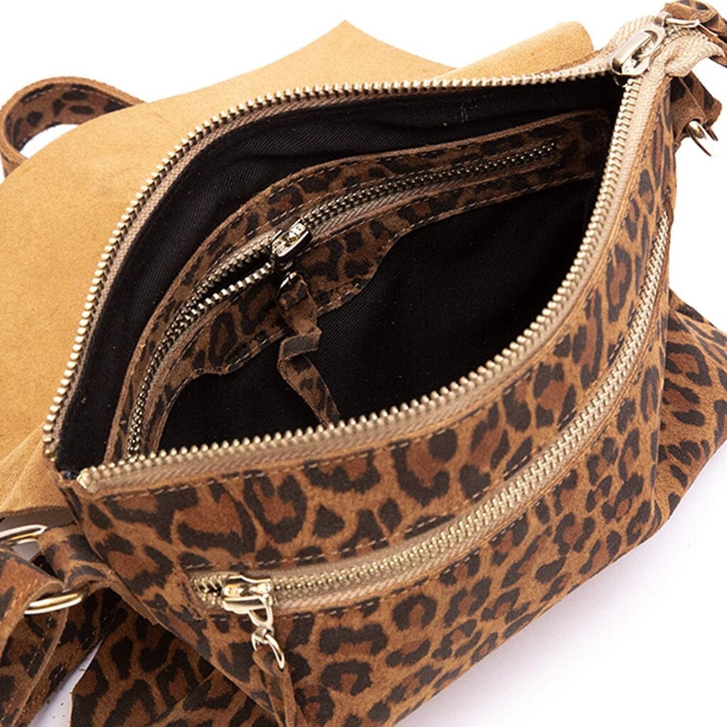 Bandolera Mujer De Cuero Thea Print C3-4