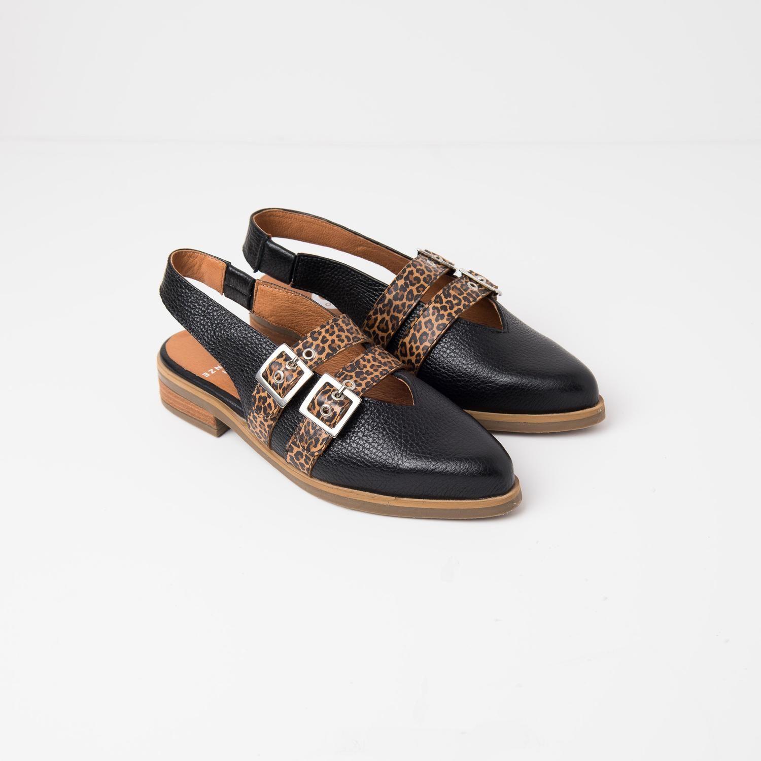 Zapato Mujer / Estrilda Negro Leopardo-1
