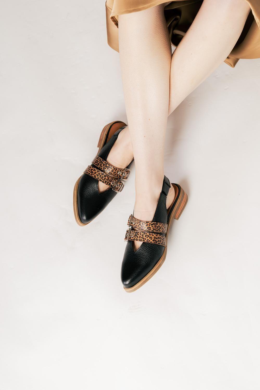 Zapato Mujer / Estrilda Negro Leopardo-3