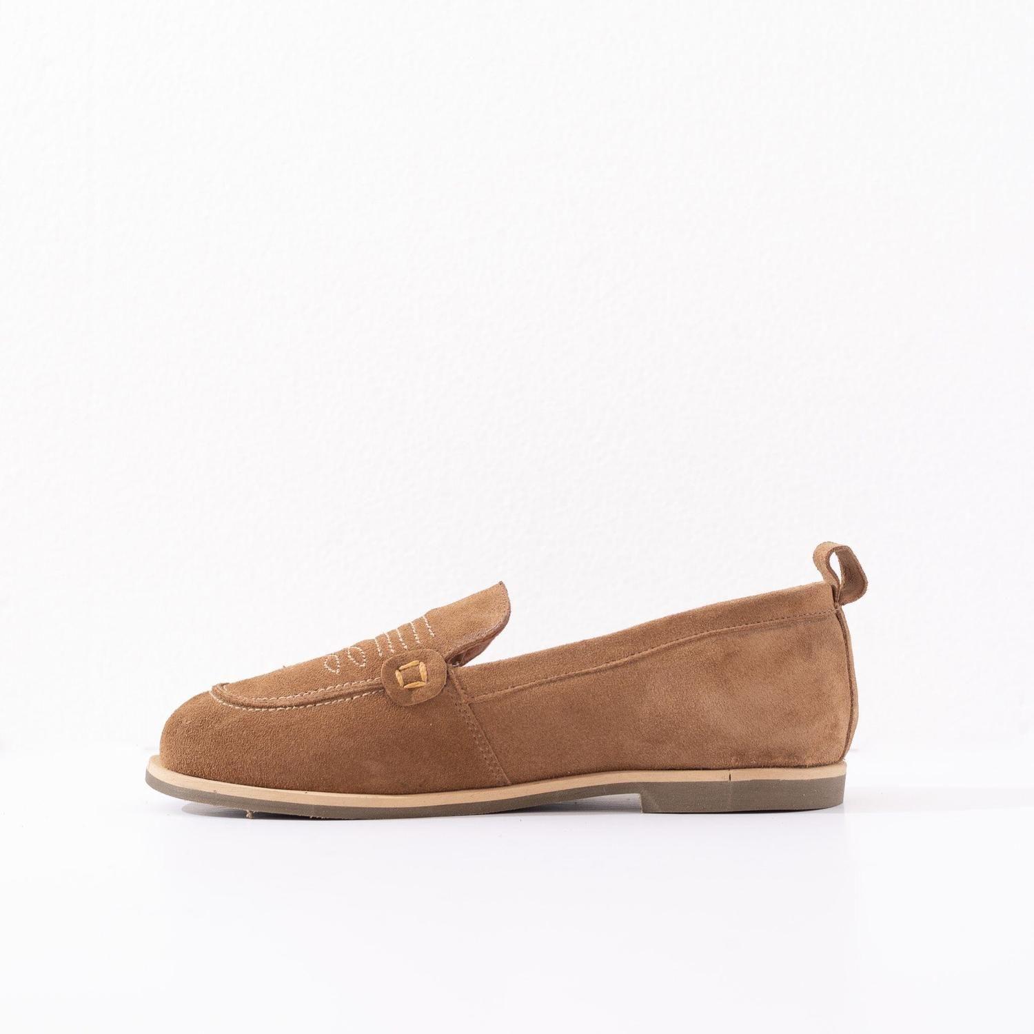 Mocasin Cuero Mujer  Junco Taupe-2