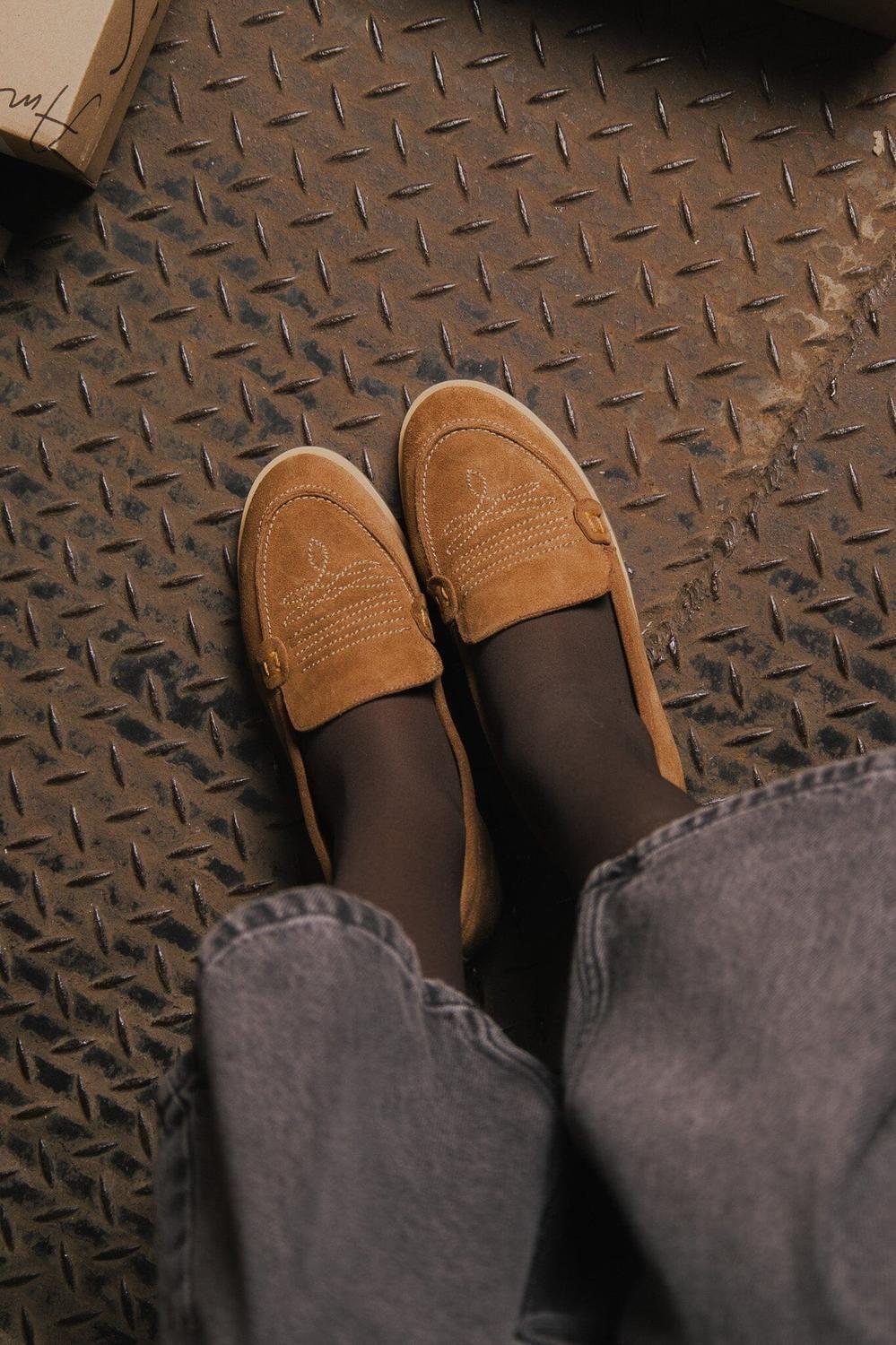 Mocasin Cuero Mujer  Junco Taupe-6