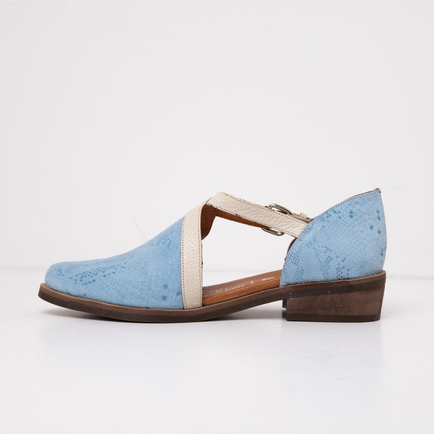 Zapato Mujer / Rauli Celeste Beige-2